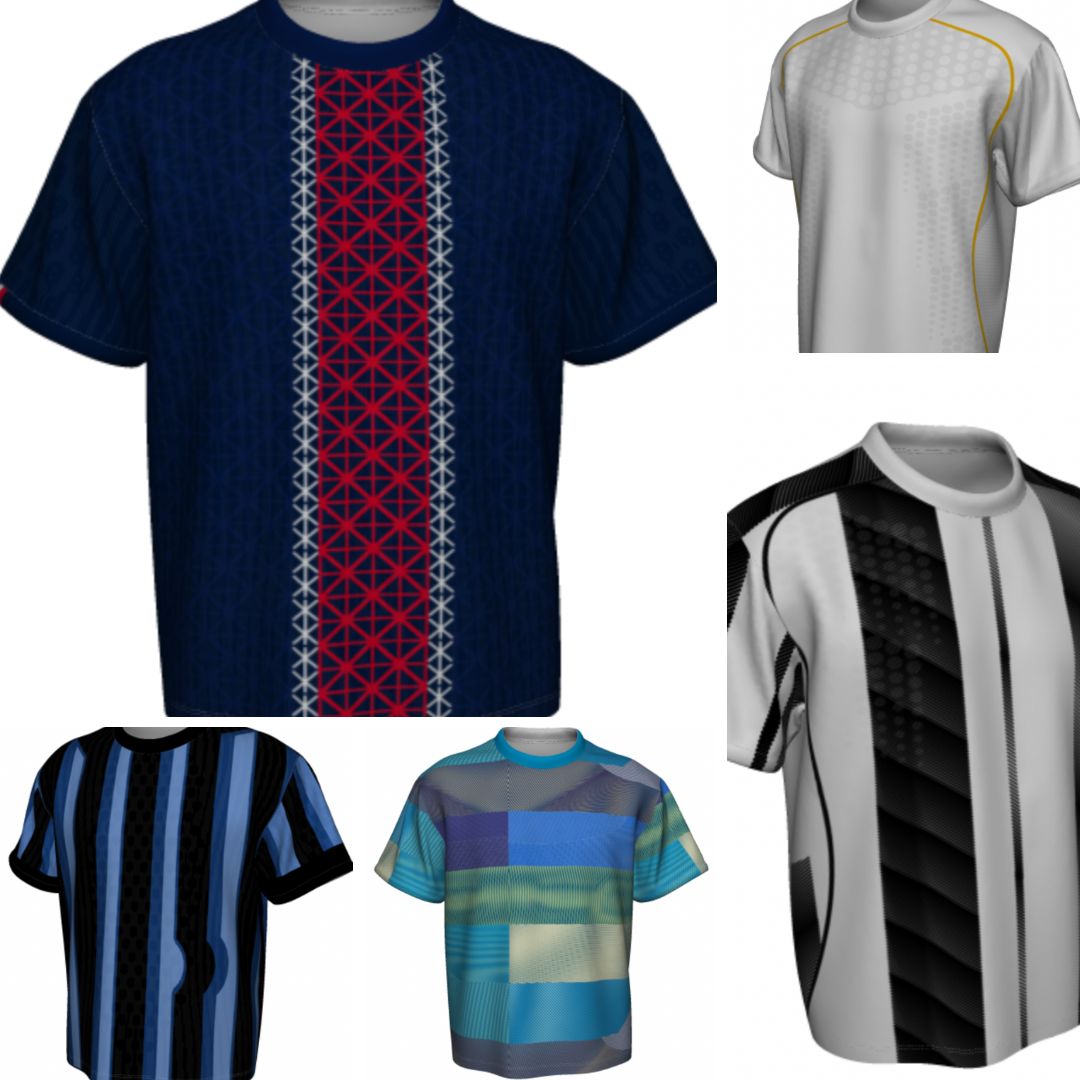 Custom Printed Sports Tshirt Full Sublimation Jersey (Soccer Designs)