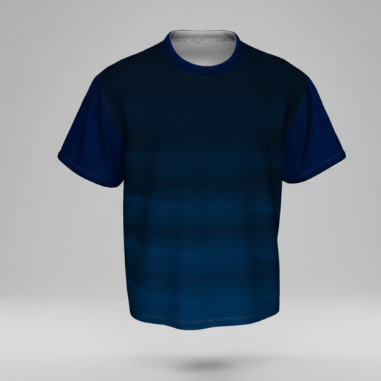 Blue t-shirt on a white background