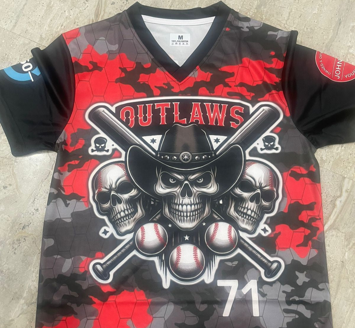 Jersey red and black