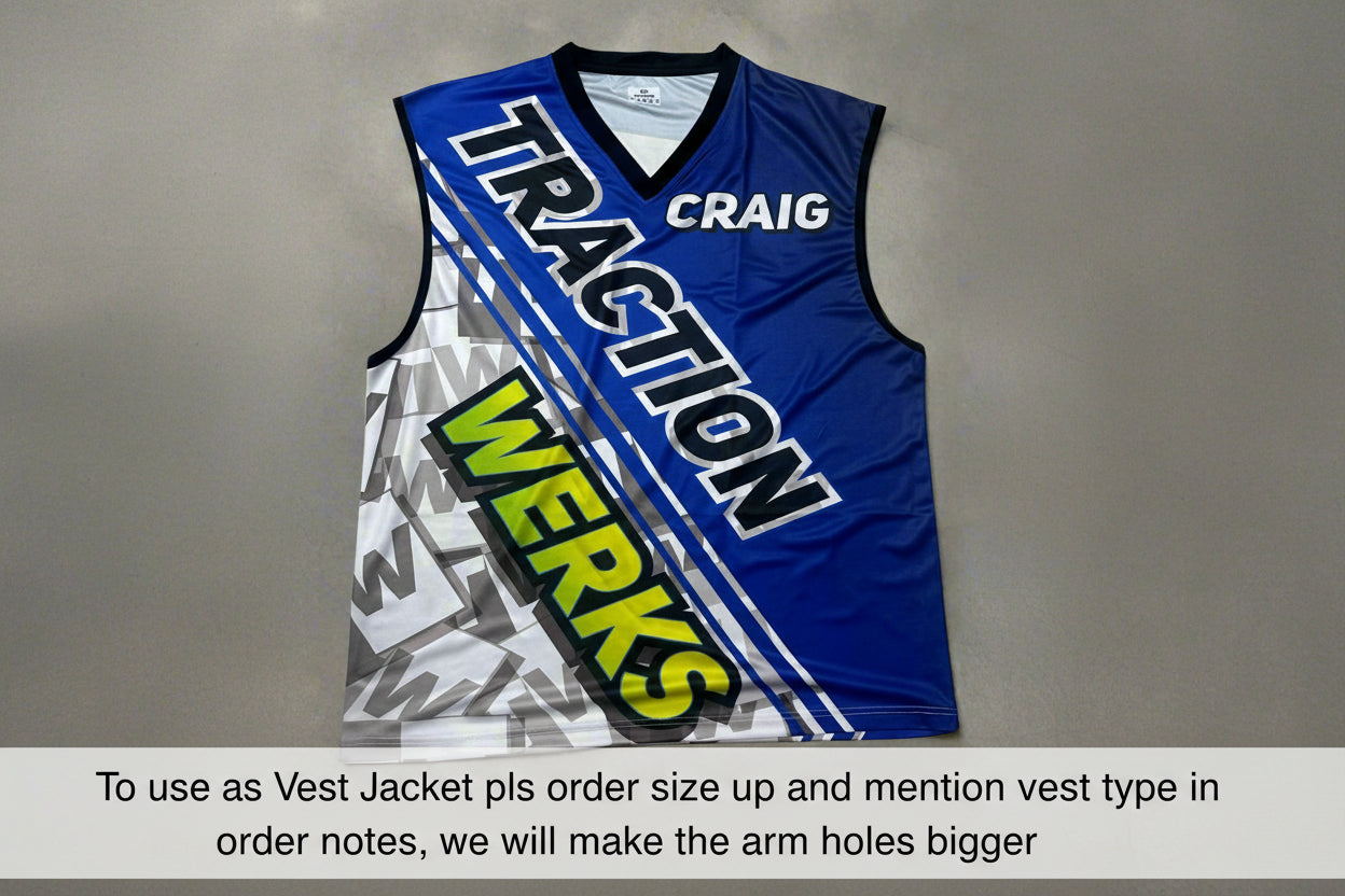 custom sleeveless vest